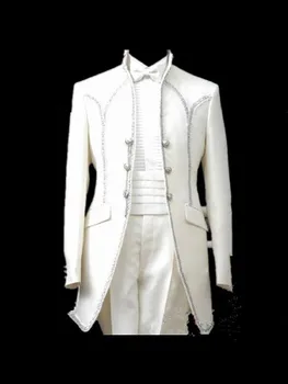 Fashion design men's wedding slim fit dress custom groomsman tuxedo white classic set 2 pieces (jacket + pants + bow + Girdle)
Fashion design men's wedding slim fit dress custom groomsman tuxedo white classic set 2 pieces (jacket + pants + bow + Girdle)