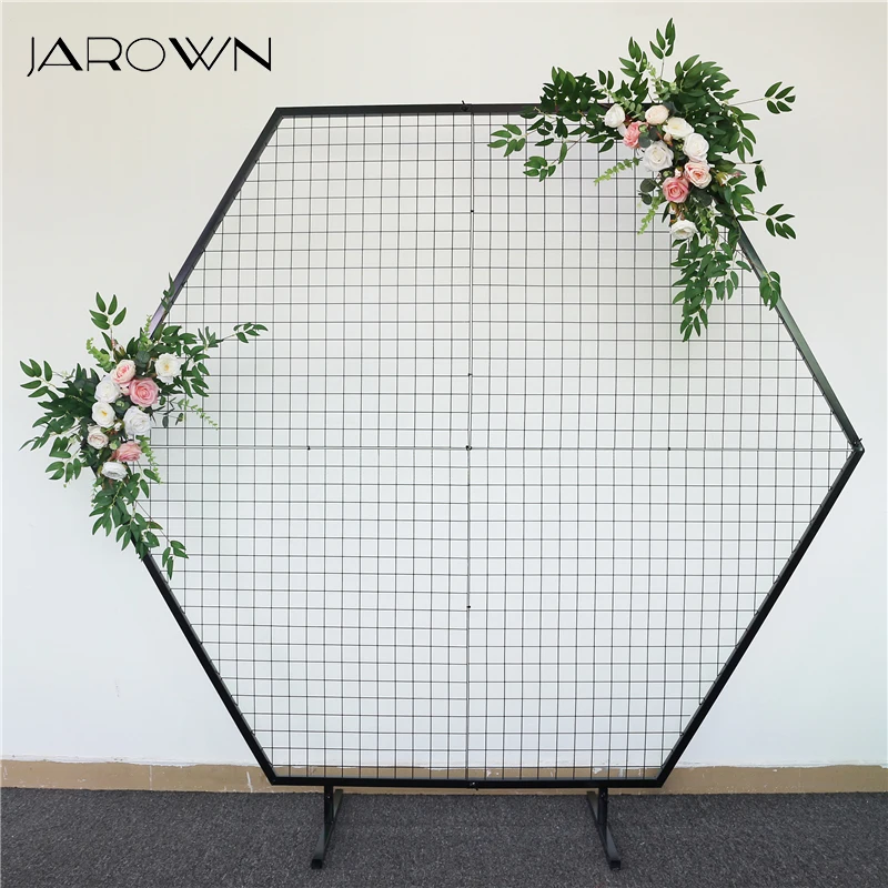 JAROWN Wedding Grid Arch Stand Hexagonal Iron Wedding Background Frame Birthday Party Stage Outdoor Lawn Arch Flower Stand Decor
JAROWN Wedding Grid Arch Stand Hexagonal Iron Wedding Background Frame Birthday Party Stage Outdoor Lawn Arch Flower Stand Decor