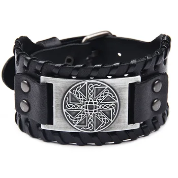 Viking Pirate Leather Bracelet Belt Buckle For Men punk Adjust wide wrap Bangle Bracelet brown 
Viking Pirate Leather Bracelet Belt Buckle For Men punk Adjust wide wrap Bangle Bracelet brown