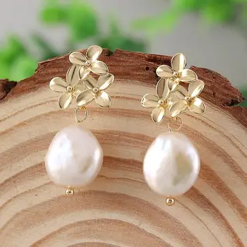 Real Baroque Freshwater Pearl Earrings Drop Earrings For Women Party White Pearl Fine Jewelry Handmade Original Design серьги
Real Baroque Freshwater Pearl Earrings Drop Earrings For Women Party White Pearl Fine Jewelry Handmade Original Design серьги