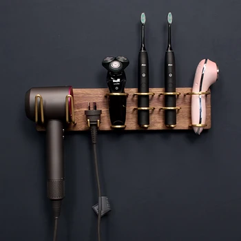 Solid wood hair dryer rack hair dryer rack wall mounted toilet non perforated air duct rack storage Beard knife bracket
Solid wood hair dryer rack hair dryer rack wall mounted toilet non perforated air duct rack storage Beard knife bracket