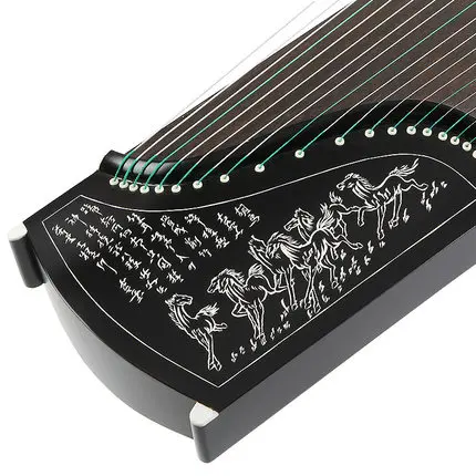 Имитация черного дерева 10 уровней игры Guzheng резные модели китайские 21 струны