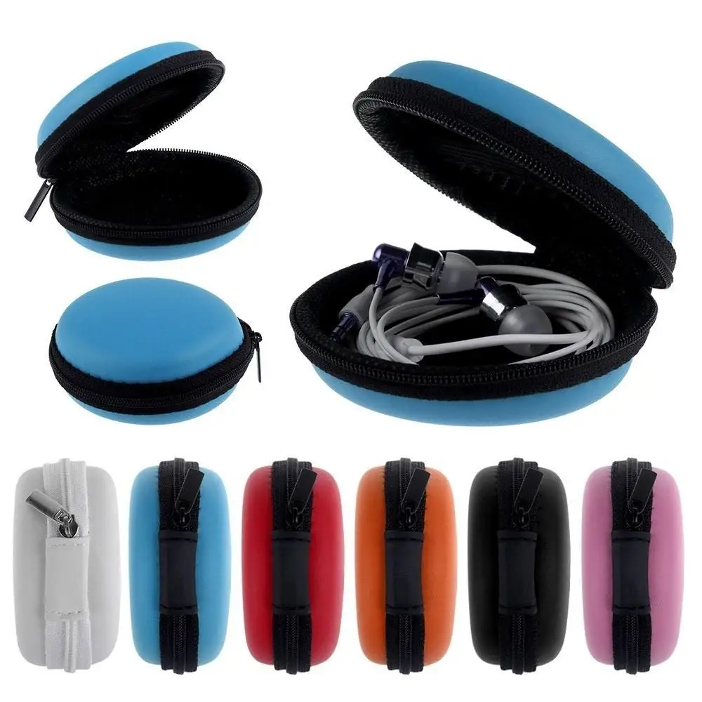 Portable Earphone Bag Case Mini Zippered Round Storage Hard cotton Bag Headset Box for Headphone Case Card charger Cable earbud
Portable Earphone Bag Case Mini Zippered Round Storage Hard cotton Bag Headset Box for Headphone Case Card charger Cable earbud