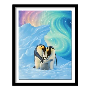 5D DIY Diamond diamond embroidery Two penguins in glaciers embroidered Cross Stitch Home decoration Gift
5D DIY Diamond diamond embroidery Two penguins in glaciers embroidered Cross Stitch Home decoration Gift