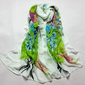 Peacock Painting Large Square Women's Chiffon Spring And Summer Imitated Scarves Sun Protection UV Shawl Hijab
Peacock Painting Large Square Women's Chiffon Spring And Summer Imitated Scarves Sun Protection UV Shawl Hijab