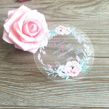 10pcs Round Shape Save The Date Card Elegant Baby Birthday Invitation Card Custom Design Acrylic Cards
10pcs Round Shape Save The Date Card Elegant Baby Birthday Invitation Card Custom Design Acrylic Cards