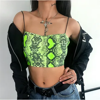 Hirigin Sexy Women Camis Green V Neck Vest Women Snake Print Sexy Bandage Crop Top Sleeveless Tank For Ladies
Hirigin Sexy Women Camis Green V Neck Vest Women Snake Print Sexy Bandage Crop Top Sleeveless Tank For Ladies