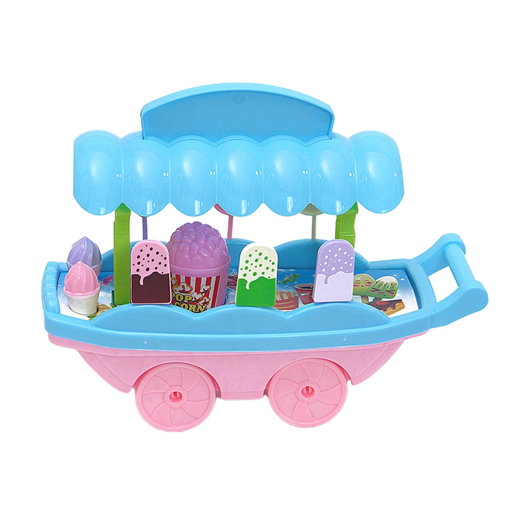 Ice Cream Candy Trolley Carts Pretend Play Set for Baby Kids Boys and Girls Ice Cream Candy Trolley Carts Pretend Play Set for Baby Kids Boys and Girls