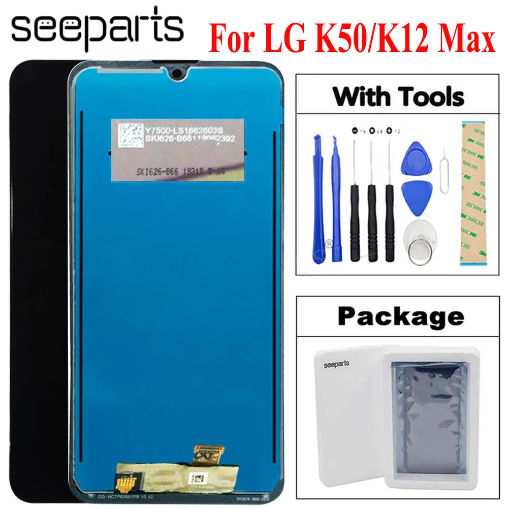 For LG K12 Max LCD Screen Display LMX520BMW LMX520EMW Digitizer Assembly Mobile Phone Parts For LG k50 LCD Display
For LG K12 Max LCD Screen Display LMX520BMW LMX520EMW Digitizer Assembly Mobile Phone Parts For LG k50 LCD Display