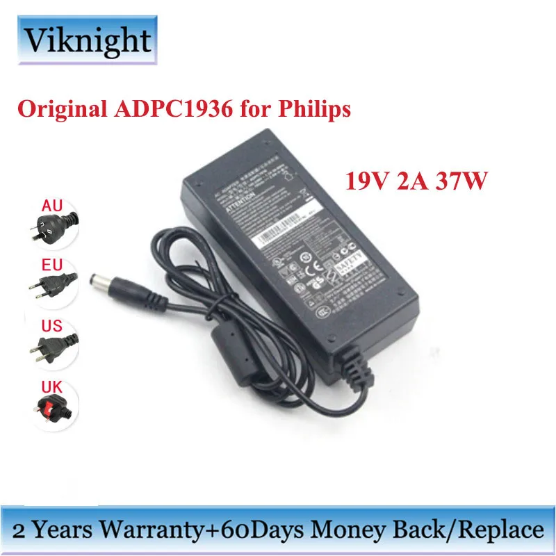 Genuine ADPC1936 19V 2A 37W AC Adapter For PHILIPS 220C4LSB/93 226V4TFB/93 226V4TFB 220C4LSB LCD Monitor AC Power Supply Charger
Genuine ADPC1936 19V 2A 37W AC Adapter For PHILIPS 220C4LSB/93 226V4TFB/93 226V4TFB 220C4LSB LCD Monitor AC Power Supply Charger