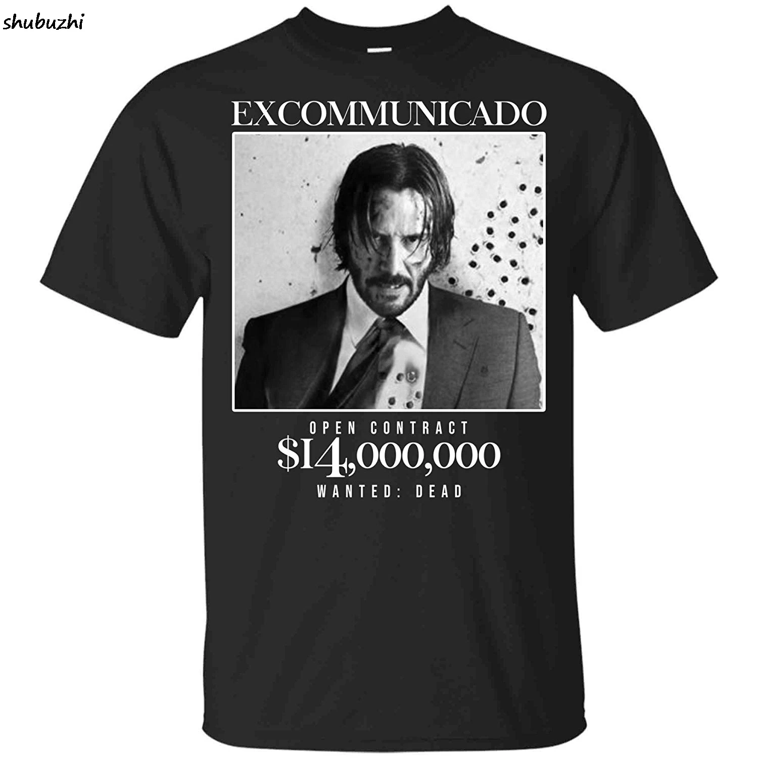 Мужская футболка с открытым контрактом John Wick эксклюзивная модная для мужчин 14