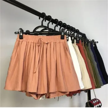 New Summer Solid Loose Cotton Linen Shorts Women Elastic High Waist Wide Leg shorts Casual All-Match Thin Female Shorts OL Mw318
New Summer Solid Loose Cotton Linen Shorts Women Elastic High Waist Wide Leg shorts Casual All-Match Thin Female Shorts OL Mw318