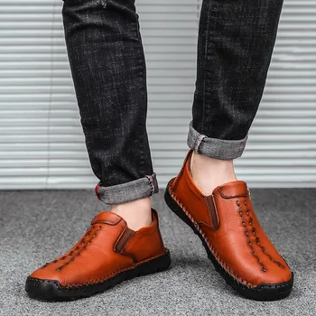 2020 New Arrival Shoes Men Original Leather Comfortable Casual Shoes Handmade High Quality Flat Male Shoes Loafer Big Size 39-48
2020 New Arrival Shoes Men Original Leather Comfortable Casual Shoes Handmade High Quality Flat Male Shoes Loafer Big Size 39-48