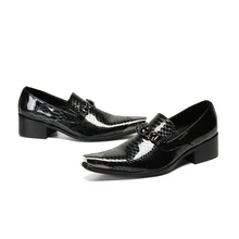 Patent Leather Mens Python Pattern 2021 New Black Formal Casual Square Toe High Heels Slip-on Shoes
Patent Leather Mens Python Pattern 2021 New Black Formal Casual Square Toe High Heels Slip-on Shoes