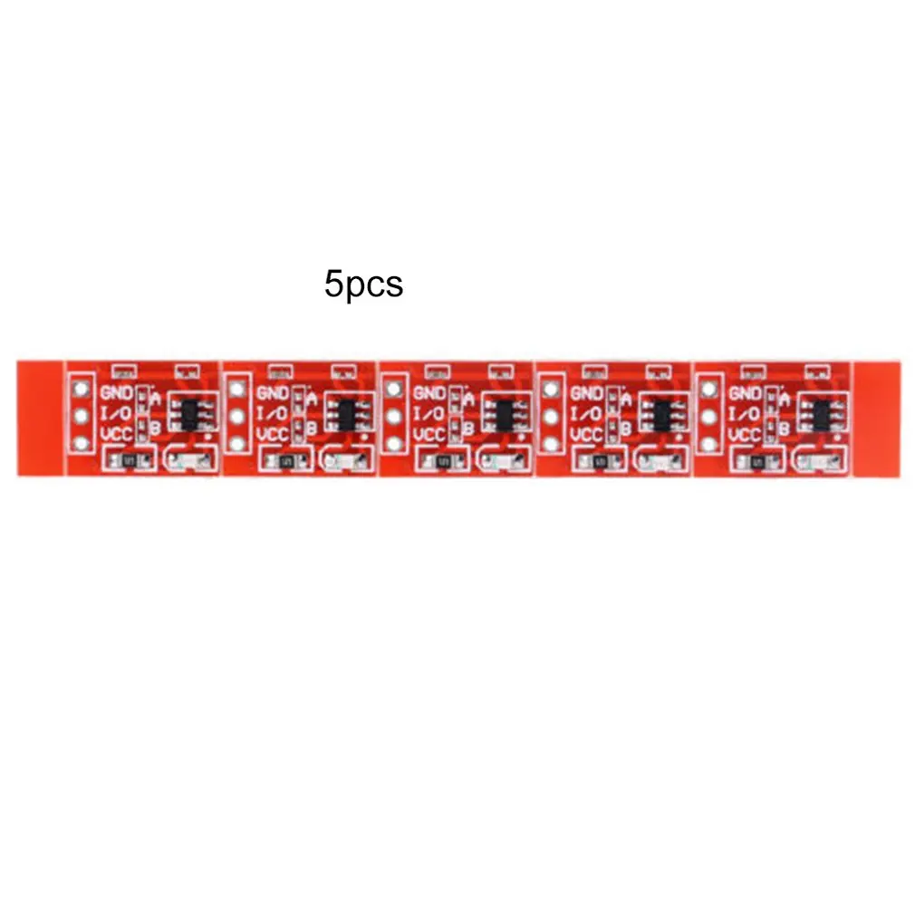 5Pcs 2.5-5.5V Ttp223 Module Capacitive Touch Switch Button Self-Lock Key 2.5-5.5V Ttp223 Electronic Module
5Pcs 2.5-5.5V Ttp223 Module Capacitive Touch Switch Button Self-Lock Key 2.5-5.5V Ttp223 Electronic Module