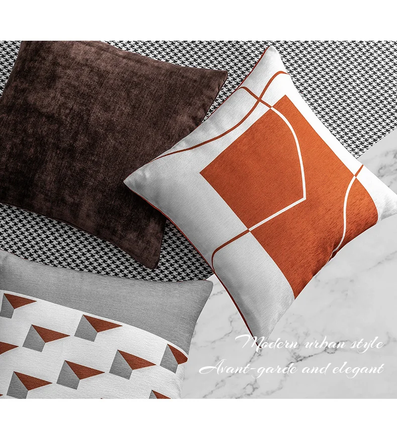 Waliicorners decorative abstract geometric chenille pillowcase 45X45CM Simple contracted cushion cover 6 H1b18f1bdd8044e9ca70a2043b3d77dfcA