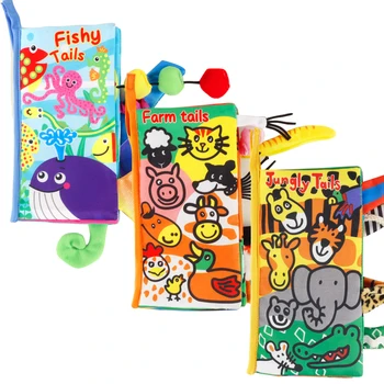 Baby toys Animals Tail Learning Fabric Book 3D Baby Cloth Book Children Early Development Educational Playbook
Baby toys Animals Tail Learning Fabric Book 3D Baby Cloth Book Children Early Development Educational Playbook