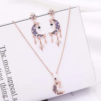 MISSFOX Necklace Women Moon Pearl Charm Fashion 2020 Plant Gold Color Female Pendant Star Earring Jewellery Accessories Gift New 
MISSFOX Necklace Women Moon Pearl Charm Fashion 2020 Plant Gold Color Female Pendant Star Earring Jewellery Accessories Gift New