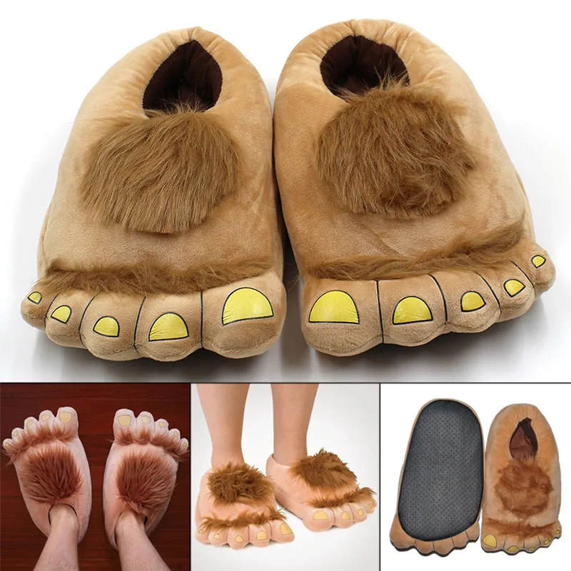 Newly Furry Warm Slippers Big Hairy Unisex Savage Hobbit Feet Plush Home Slippers Halloween Shoes
Newly Furry Warm Slippers Big Hairy Unisex Savage Hobbit Feet Plush Home Slippers Halloween Shoes