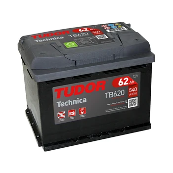 Tudor TB620 battery of car-12 V 62Ah 540 A (in)-Positive clockwise-measures: 24,2X17,5X19
Tudor TB620 battery of car-12 V 62Ah 540 A (in)-Positive clockwise-measures: 24,2X17,5X19