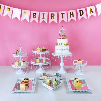 Mirror Crystals Wedding White Cake Stand Set Decor Supplies Party Cupcake Tower Stand Dessert Display Decor Tray Metal Round
Mirror Crystals Wedding White Cake Stand Set Decor Supplies Party Cupcake Tower Stand Dessert Display Decor Tray Metal Round