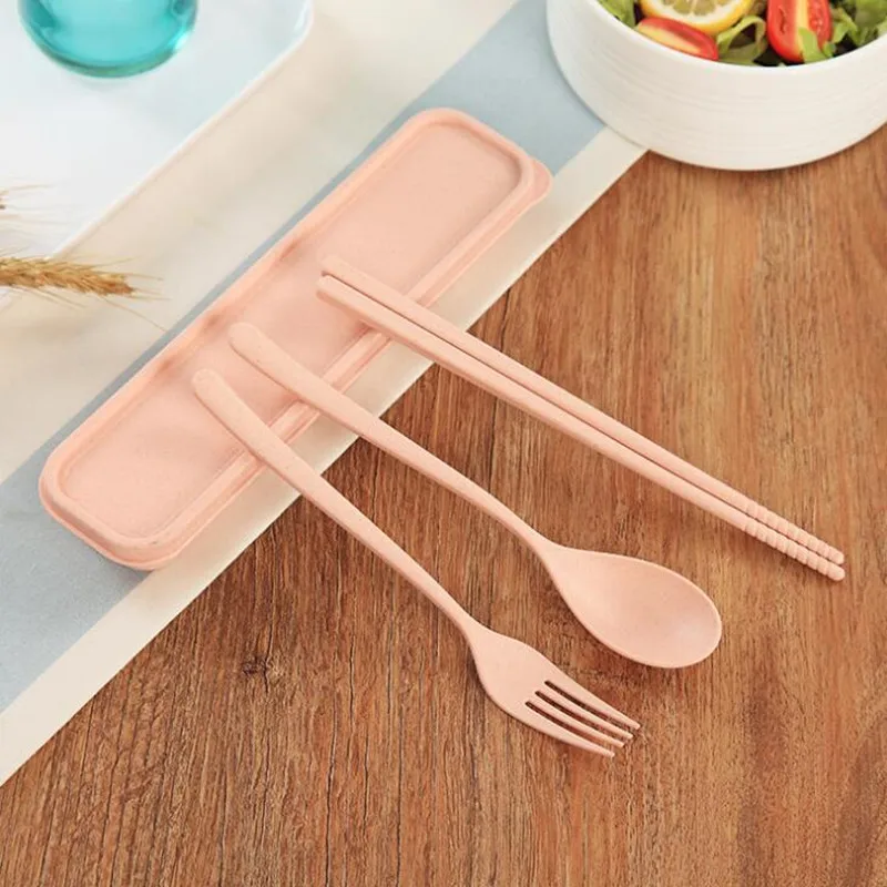 3PCS/Set Tableware Portable Travel Tableware Set Wheat Straw Camping Picnic Spoon Fork Chopsticks Adult Kids Dinnerware Set
3PCS/Set Tableware Portable Travel Tableware Set Wheat Straw Camping Picnic Spoon Fork Chopsticks Adult Kids Dinnerware Set