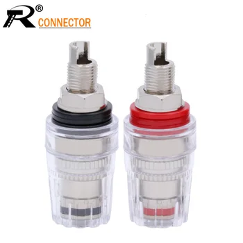 2PCS/1pair Brass Nickle Plated 4MM Binding Post Terminals Binding Banana Plug Connector for Speaker Amplifier Red+Black Color
2PCS/1pair Brass Nickle Plated 4MM Binding Post Terminals Binding Banana Plug Connector for Speaker Amplifier Red+Black Color