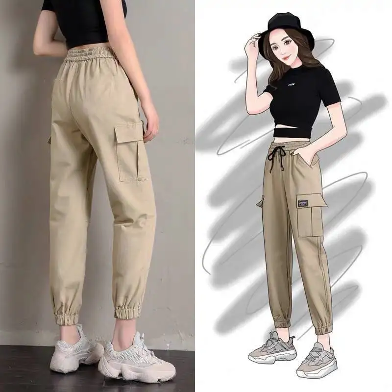 Cargo Pants Women Solid Loose Big Pockets Sweatpants Casual BF Ankle-Length Trousers Female Pants Streetwear Hip Hop Pants Girls
Cargo Pants Women Solid Loose Big Pockets Sweatpants Casual BF Ankle-Length Trousers Female Pants Streetwear Hip Hop Pants Girls