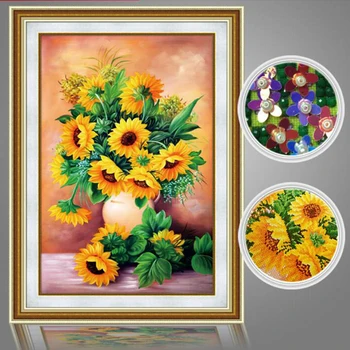 5D DIY diamond painting sunflower flower cross stitch diamond embroidery inlaid diamond wall stickers home decoration LD311
5D DIY diamond painting sunflower flower cross stitch diamond embroidery inlaid diamond wall stickers home decoration LD311