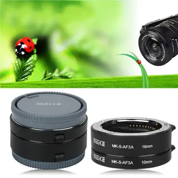 MEIKE MK-S-AF3A Auto Focus 10mm 16mm Macro Extension Tube Set for Sony E/FE NEX3 NEX5 NEX6 NEX7 A5000/A6000/A7/A7M2 Series Cam
MEIKE MK-S-AF3A Auto Focus 10mm 16mm Macro Extension Tube Set for Sony E/FE NEX3 NEX5 NEX6 NEX7 A5000/A6000/A7/A7M2 Series Cam