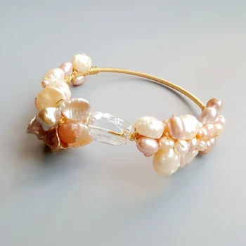 LiiJi Genuine Sunstone Clear Quartz Freshwater Pearl Unique Bracelet Handmade Jewelry Open Bangle For Women Gift Drop Shipping
LiiJi Genuine Sunstone Clear Quartz Freshwater Pearl Unique Bracelet Handmade Jewelry Open Bangle For Women Gift Drop Shipping