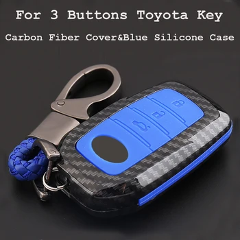 For Toyota Hilux Fortuner Land Cruiser Camry Coralla Crown RAV4 Highlander Carbon Fiber Silicone Car Smart Key Cover Case Fob
For Toyota Hilux Fortuner Land Cruiser Camry Coralla Crown RAV4 Highlander Carbon Fiber Silicone Car Smart Key Cover Case Fob