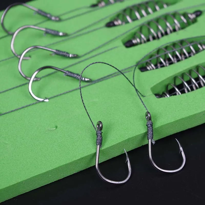 5 Pcs/Set Double Hook Fishing Line Stainless Steel Barbed Carp Hooks Bait Feeder Spring Fish Hook Tools Accessories
5 Pcs/Set Double Hook Fishing Line Stainless Steel Barbed Carp Hooks Bait Feeder Spring Fish Hook Tools Accessories