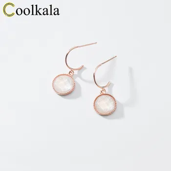 Coolkala silver female lady temperament round synthetic opal hollow-out girl heart earrings
Coolkala silver female lady temperament round synthetic opal hollow-out girl heart earrings