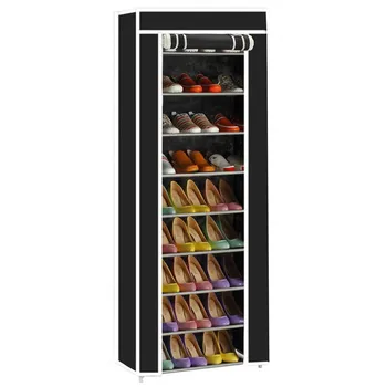 10 layer Shoe Rack Detachable Dustproof Nonwoven Fabric Shoe Cabinet Home Standing Space-saving Stand Holder Shoes Organizer 
10 layer Shoe Rack Detachable Dustproof Nonwoven Fabric Shoe Cabinet Home Standing Space-saving Stand Holder Shoes Organizer