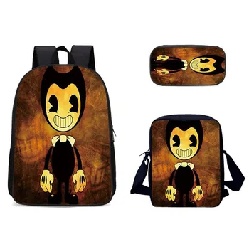 Fashion Children's Book-bags 3pcs/ Set Bendy and the Ink Machine Pattern Kids School Bags Teenagers Shoulder Book Bag Mochila
Fashion Children's Book-bags 3pcs/ Set Bendy and the Ink Machine Pattern Kids School Bags Teenagers Shoulder Book Bag Mochila