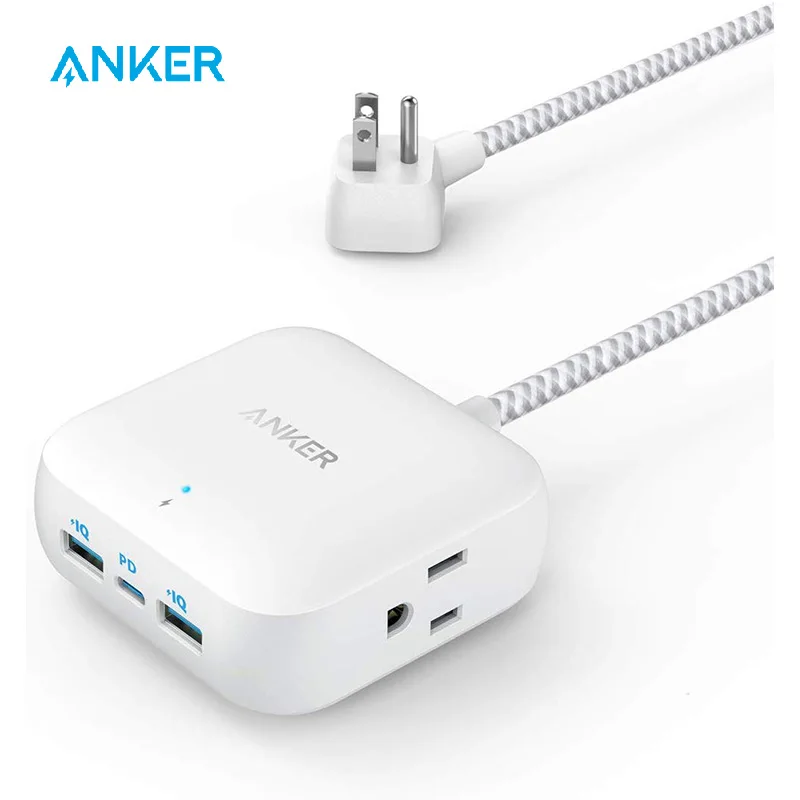 Anker Power Strip with USB C, Power Delivery Travel Power Strip, 30W PowerPort Strip PD 2 Mini with 2 Outlets &3 USB (18W USB C)
Anker Power Strip with USB C, Power Delivery Travel Power Strip, 30W PowerPort Strip PD 2 Mini with 2 Outlets &3 USB (18W USB C)