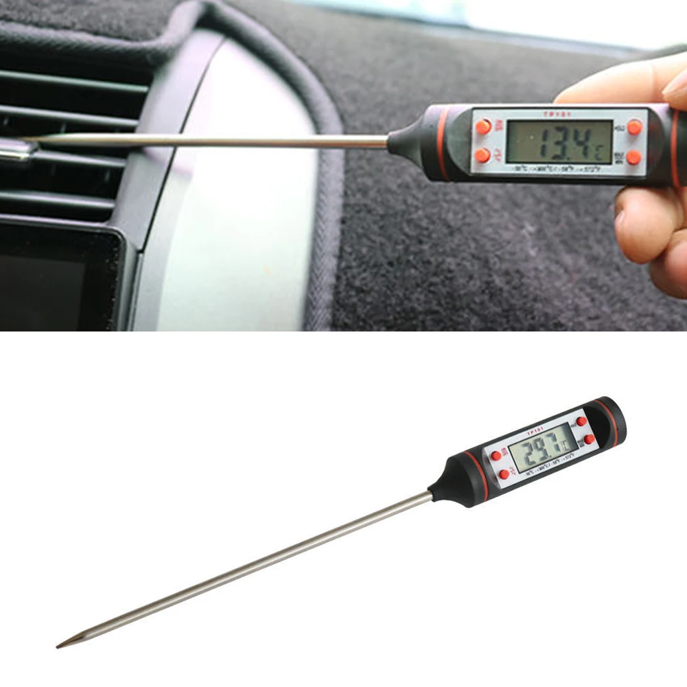 Фото Измеритель состояния автомобиля Кухонный Термометр с ЖК дисплеем и игольчатым