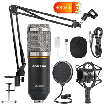 BM-800 Condenser Audio 3.5mm Wired Studio Microphone Vocal Recording KTV Karaoke Microphone Set Mic W/Stand For Computer
BM-800 Condenser Audio 3.5mm Wired Studio Microphone Vocal Recording KTV Karaoke Microphone Set Mic W/Stand For Computer