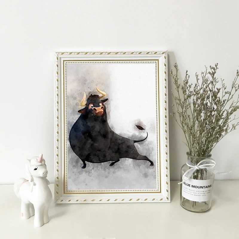 Ferdinand-Bull-Canvas-Art-Poster-Prints-Nursery-Wall-Decor-Classic-Cartoon-Animation-Art-Painting-Picture-Birthday (1)