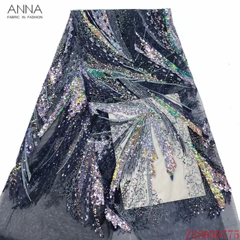 Anna african embroidered lace fabric with colorful starry sky sequins 5 yards/piece nigerian tulle laces fabrics for party dress 
Anna african embroidered lace fabric with colorful starry sky sequins 5 yards/piece nigerian tulle laces fabrics for party dress