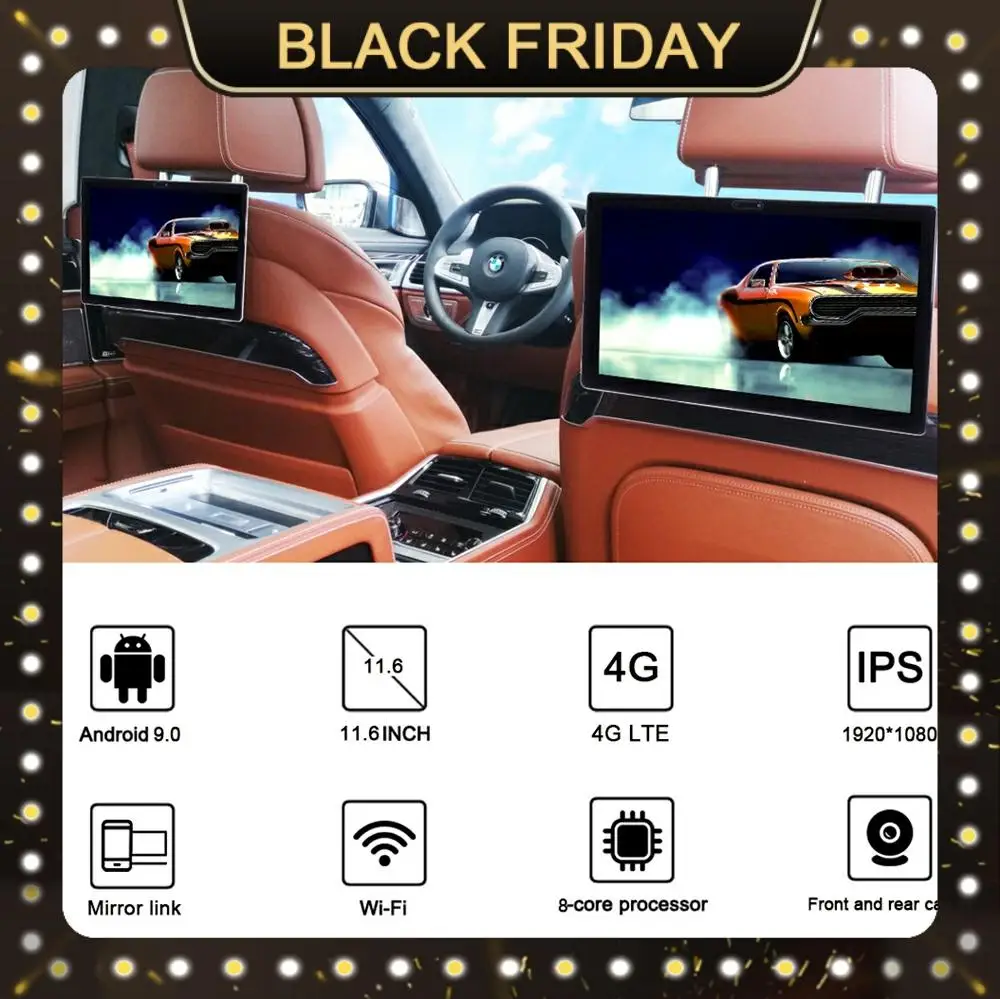 Headrest Monitor Android Car Stereo Video Player 11.6 inch Display Touch Screen Bluetooth Autoradio Pantalla Coche 12V Car TV
Headrest Monitor Android Car Stereo Video Player 11.6 inch Display Touch Screen Bluetooth Autoradio Pantalla Coche 12V Car TV