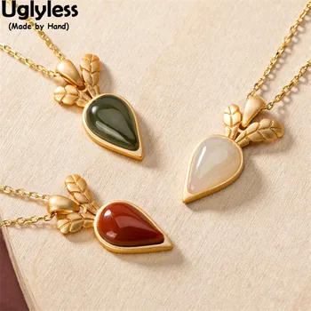 Uglyless Bunny Rabbit's Carrots Studs Earrings Pendants Necklaces for Women 925 Silver Vegetable Jewelry Sets Agate Jade Bijoux
Uglyless Bunny Rabbit's Carrots Studs Earrings Pendants Necklaces for Women 925 Silver Vegetable Jewelry Sets Agate Jade Bijoux