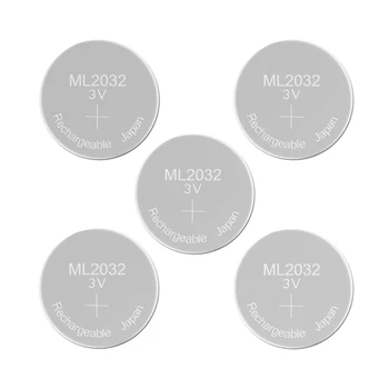 Rechargeable Battery ML2032 3V Lithium Button Built-in Coin Cell Batteries ML 2032 Replaces CR2032 Emergency Backup Stand-by
Rechargeable Battery ML2032 3V Lithium Button Built-in Coin Cell Batteries ML 2032 Replaces CR2032 Emergency Backup Stand-by