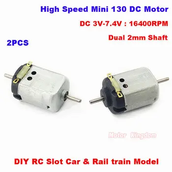 2PCS Mini 130 Motor DC 3V-7.4V 16400RPM High Speed Double Axis DIY RC Slot Car Boat Model
2PCS Mini 130 Motor DC 3V-7.4V 16400RPM High Speed Double Axis DIY RC Slot Car Boat Model