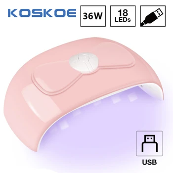 KOSKOE 36W UV Led Lamp Nail Dryer For All Types Gel for Nail Machine Curing Auto Sensing Timer USB Connector Gel For Nail Art
KOSKOE 36W UV Led Lamp Nail Dryer For All Types Gel for Nail Machine Curing Auto Sensing Timer USB Connector Gel For Nail Art