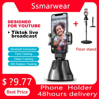 360° Smart Gimbal Face Tracking Camera Tripod Auto Following Selfie Robot Cameraman support Ios & Android Phone for Vlog Live
360° Smart Gimbal Face Tracking Camera Tripod Auto Following Selfie Robot Cameraman support Ios & Android Phone for Vlog Live