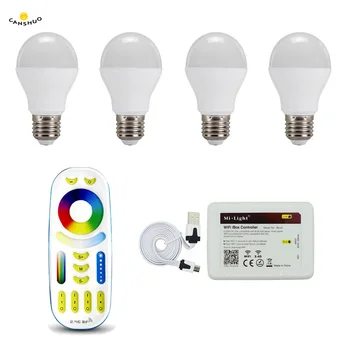 Milight Original E27 6w Led Lamps RGB+CCT Wireless Dimmable LED Bulb Smart Led Light Control Remote 2.4G Milight RF Controller
Milight Original E27 6w Led Lamps RGB+CCT Wireless Dimmable LED Bulb Smart Led Light Control Remote 2.4G Milight RF Controller