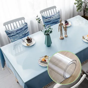 TPU Waterproof Transparent Tablecloth Table Protector Cover Mat Anti-scald Dining Desk Pad Desktop Waterproof Kitchen Tablecloth
TPU Waterproof Transparent Tablecloth Table Protector Cover Mat Anti-scald Dining Desk Pad Desktop Waterproof Kitchen Tablecloth