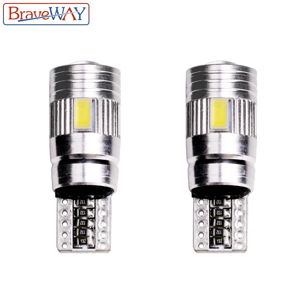 BraveWay 2pcs W5W Turn Signal Light Led Car Light Bulbs 6000K Clearance Break Lights Dashboard Reading Door Lighting Bulb DC 12V
BraveWay 2pcs W5W Turn Signal Light Led Car Light Bulbs 6000K Clearance Break Lights Dashboard Reading Door Lighting Bulb DC 12V